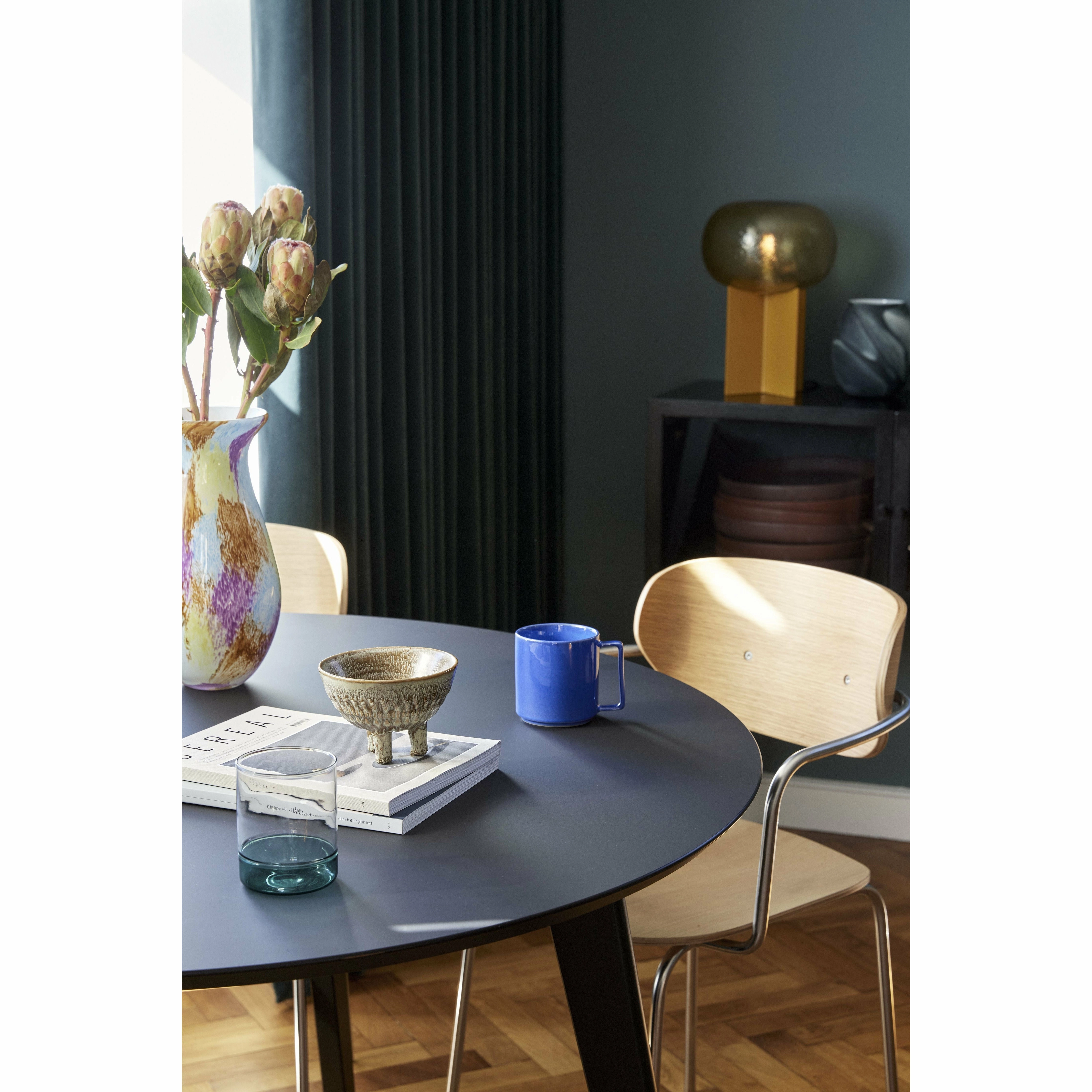 Hbsch Podium Table Lamp Glass Amber