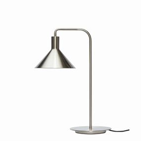 Hbsch Solo Table Lamp, Nickel designer outdoor lamp
