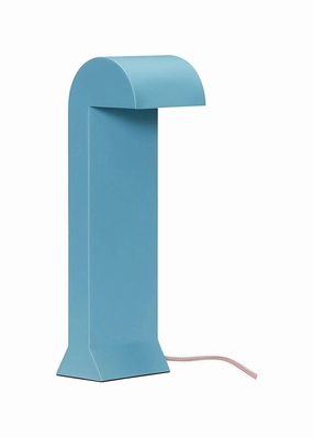 Hbsch Soothe Table Lamp, Turquoise designer outdoor lamp