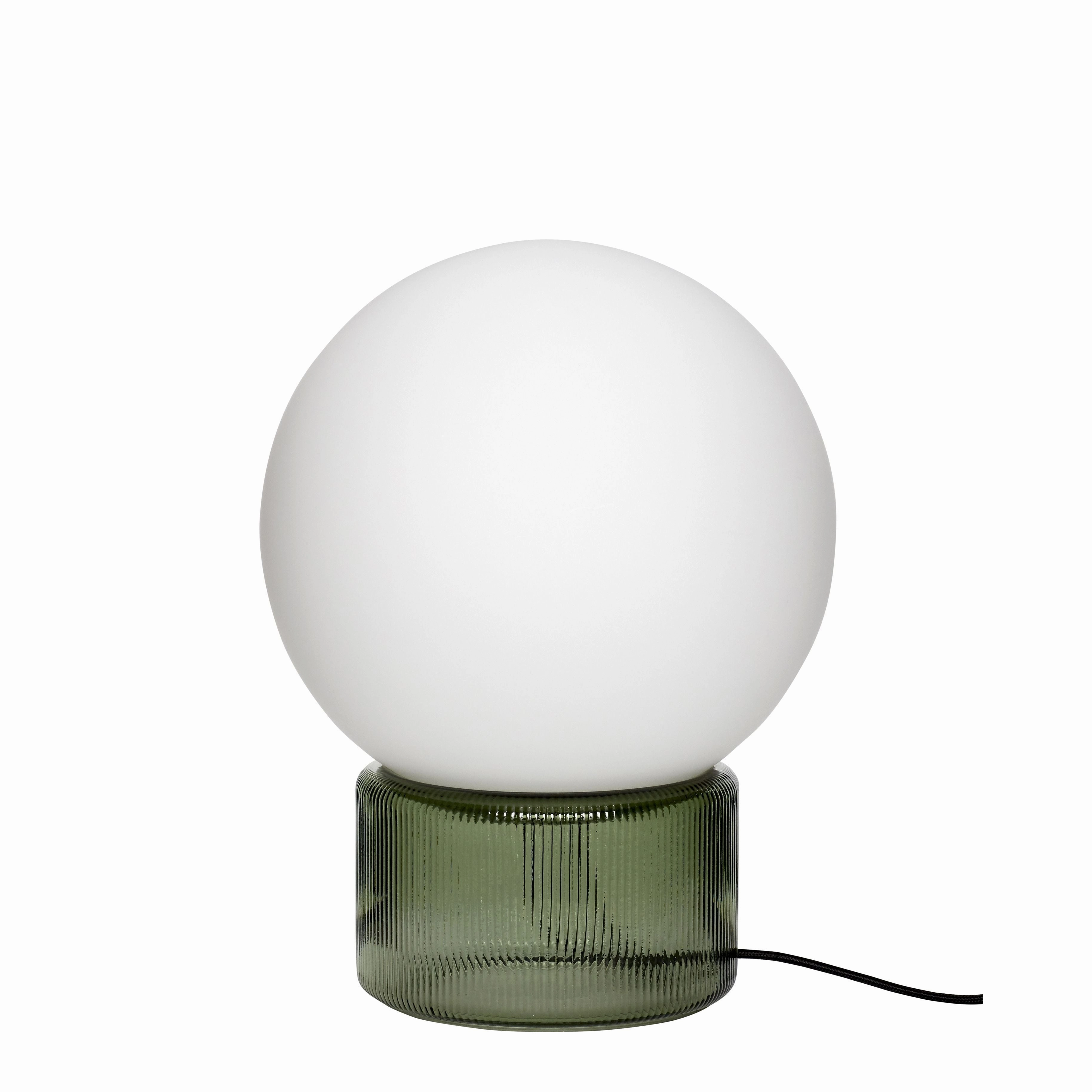 Hbsch Sphere Table Lamp Glass Opal/Green designer outdoor lamp