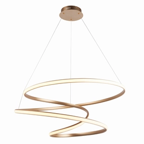 Helice Modern Spiral Gold LED Ceiling Pendant Light modern ceiling lamp