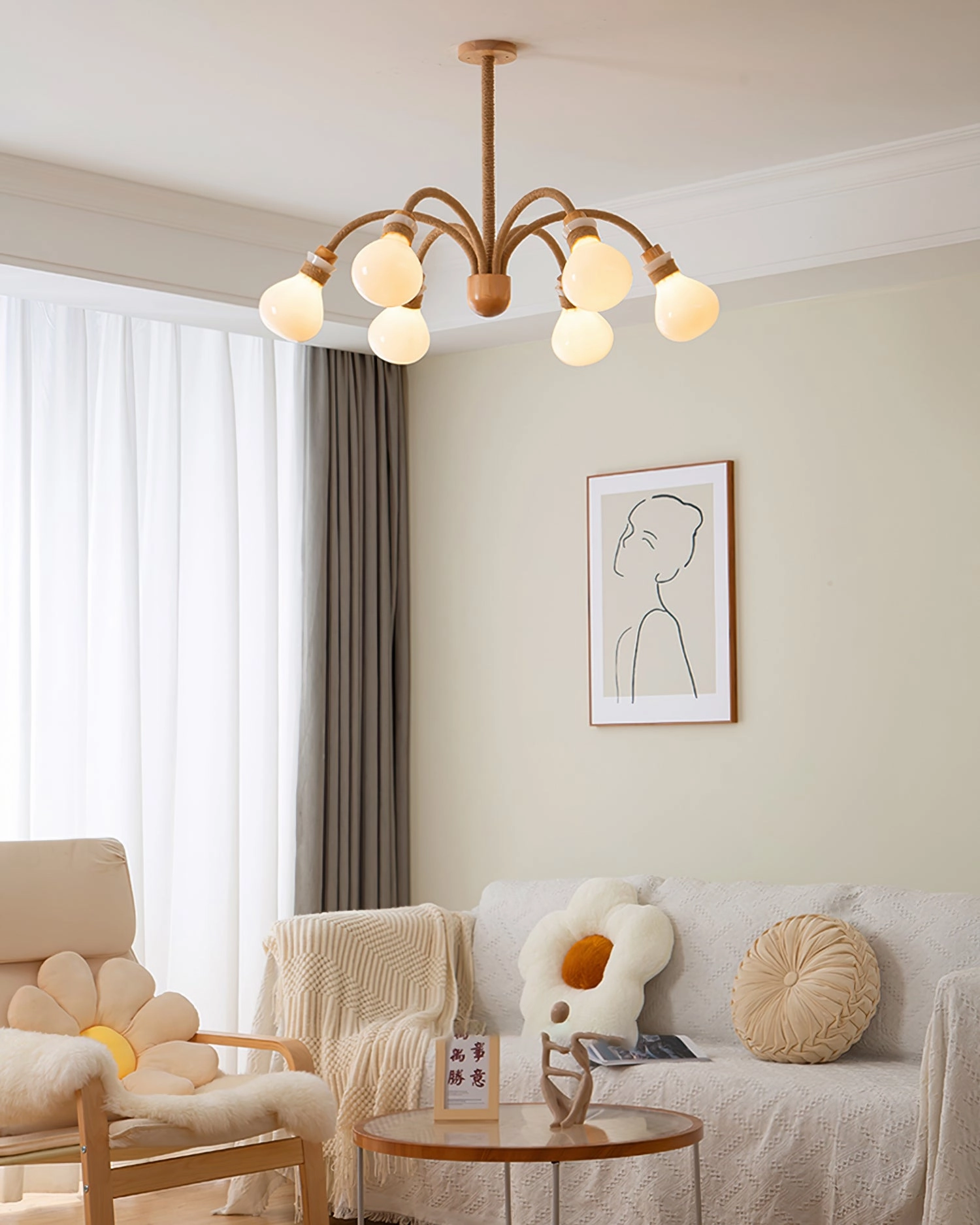 Hemp Rope Chandelier