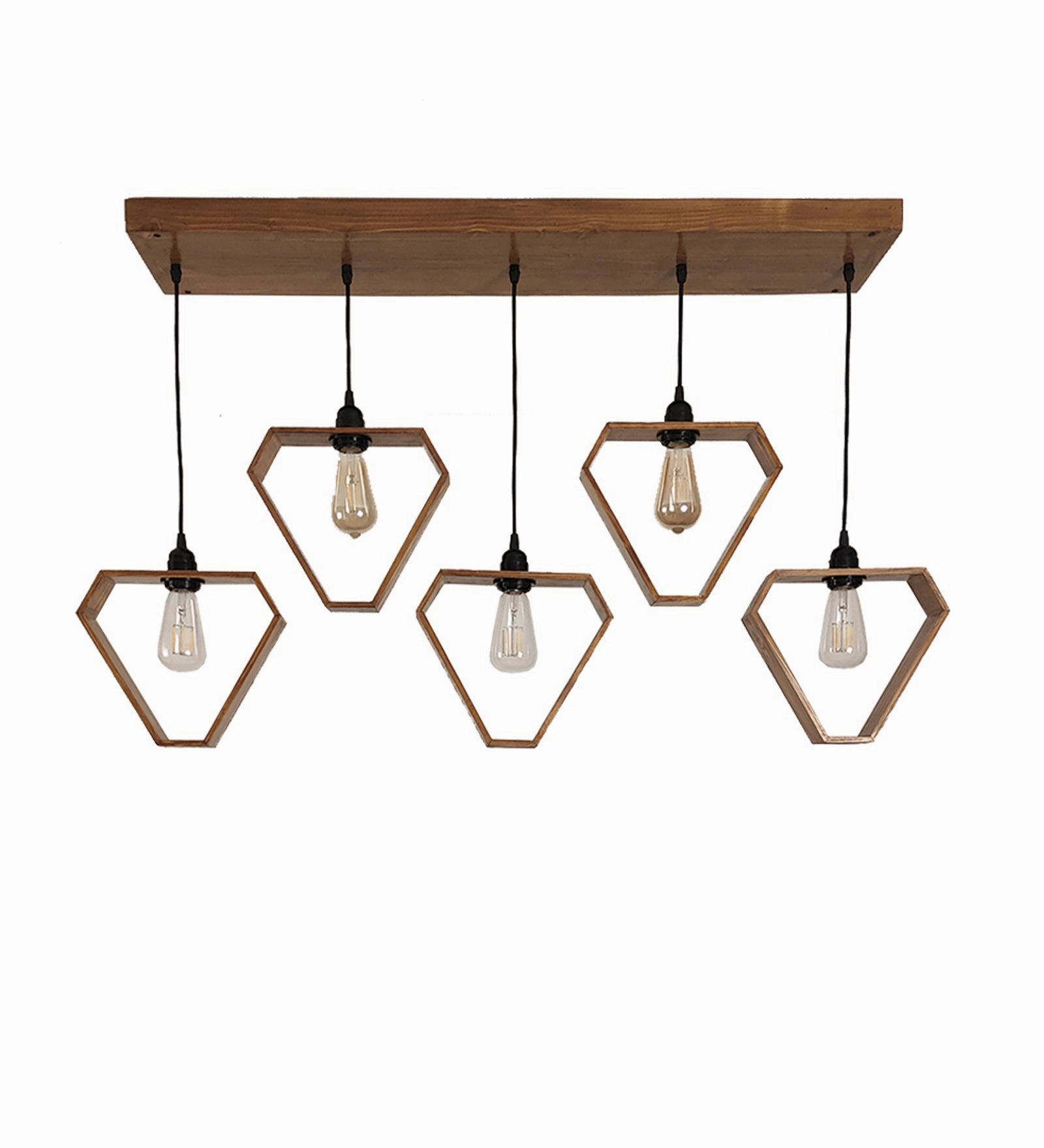Hexad Brown 5 Series Hanging Lamp (BULB NOT INCLUDED)