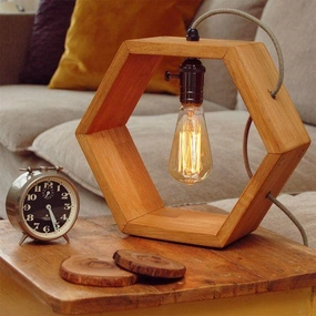 Hexagon Design Table Lamp /Hanging Lamp By Miza contemporary ceiling fixture