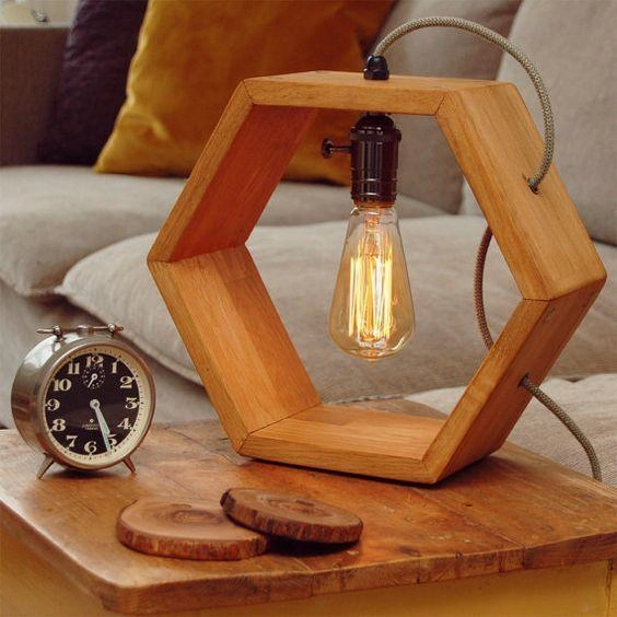 Hexagon Design Table Lamp /Hanging Lamp By Miza contemporary ceiling fixture