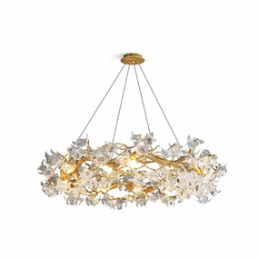Hibiscus Flower Chandelier flowerpot LED lamp