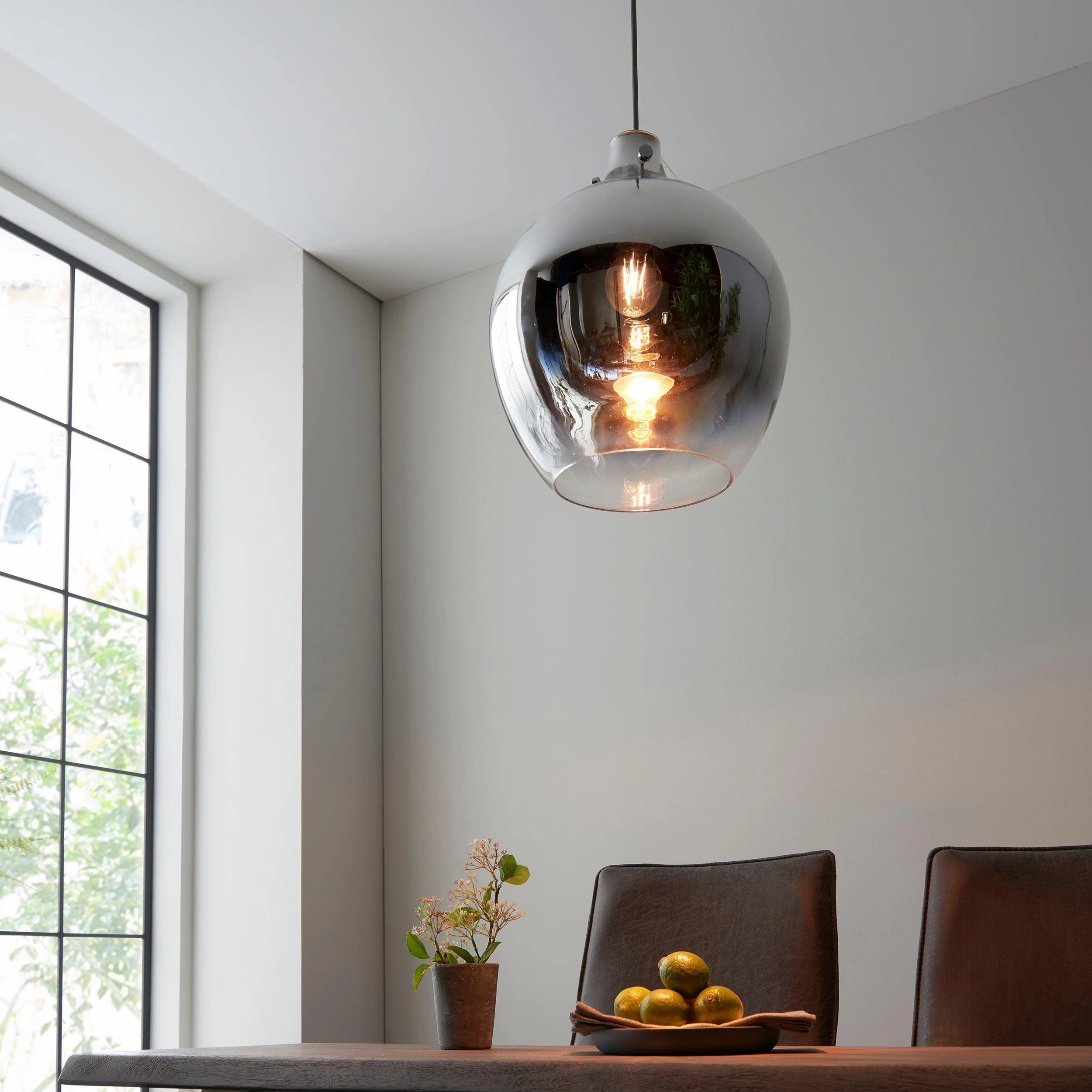 Highgate Nickel Ceiling Pendant With Metallic Ombre Finish