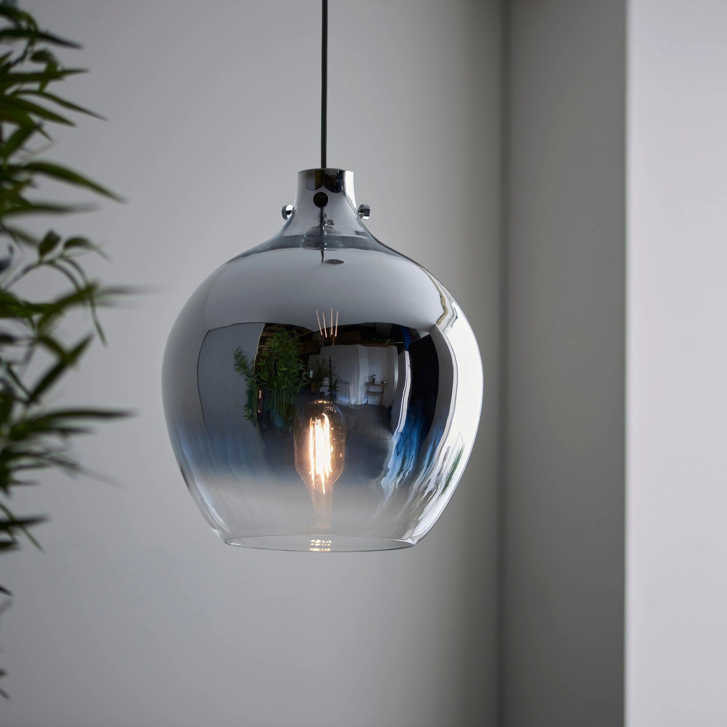 Highgate Nickel Ceiling Pendant With Metallic Ombre Finish