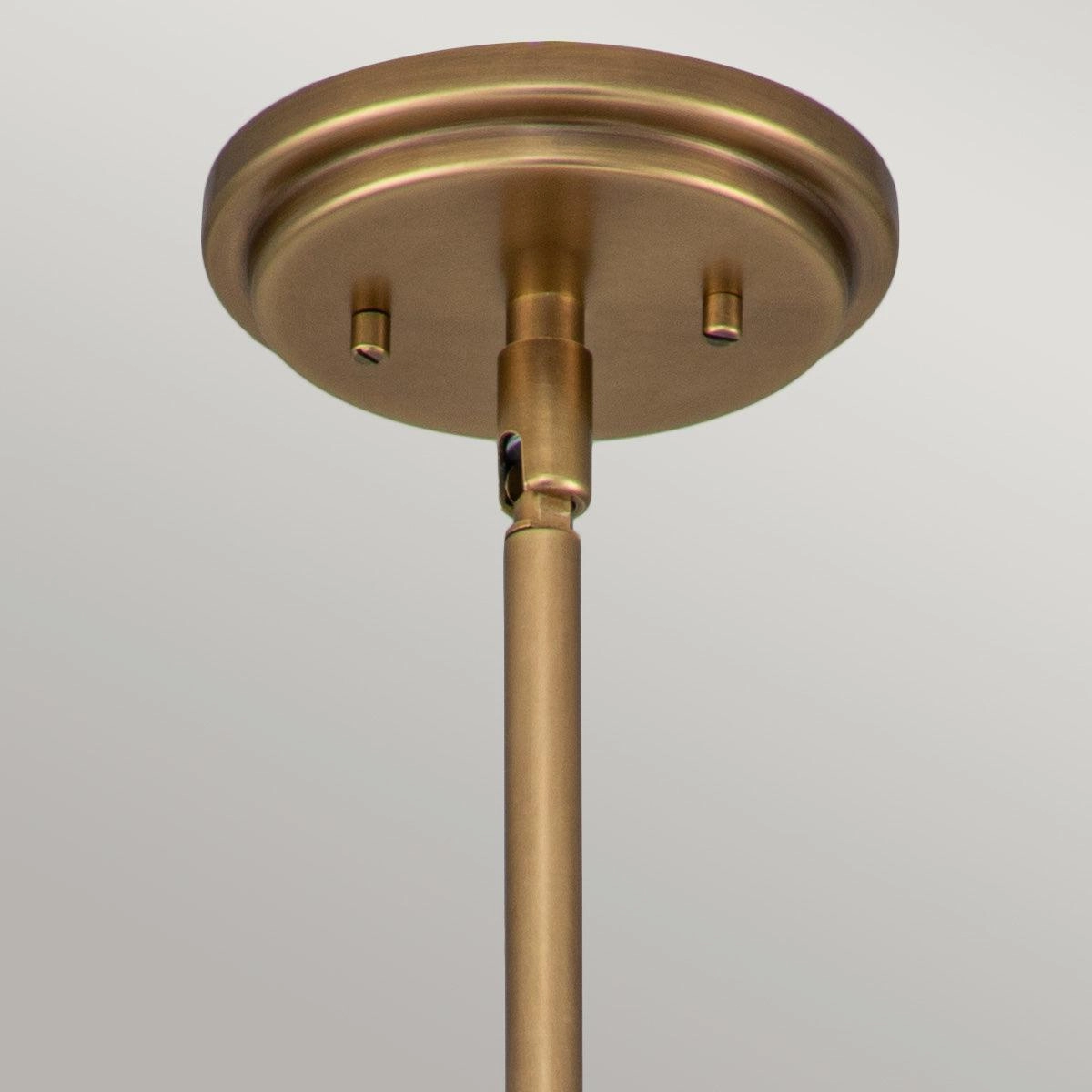 Hinkley Amelia 1 Light Brass Mini Pendant - Glass Shade