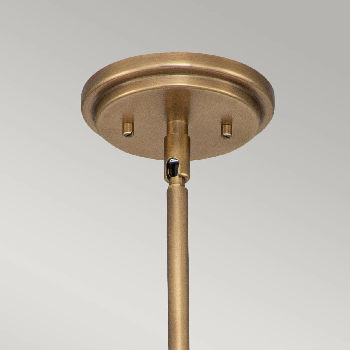 Hinkley Amelia 1 Light Medium Brass Pendant - Frosted Glass