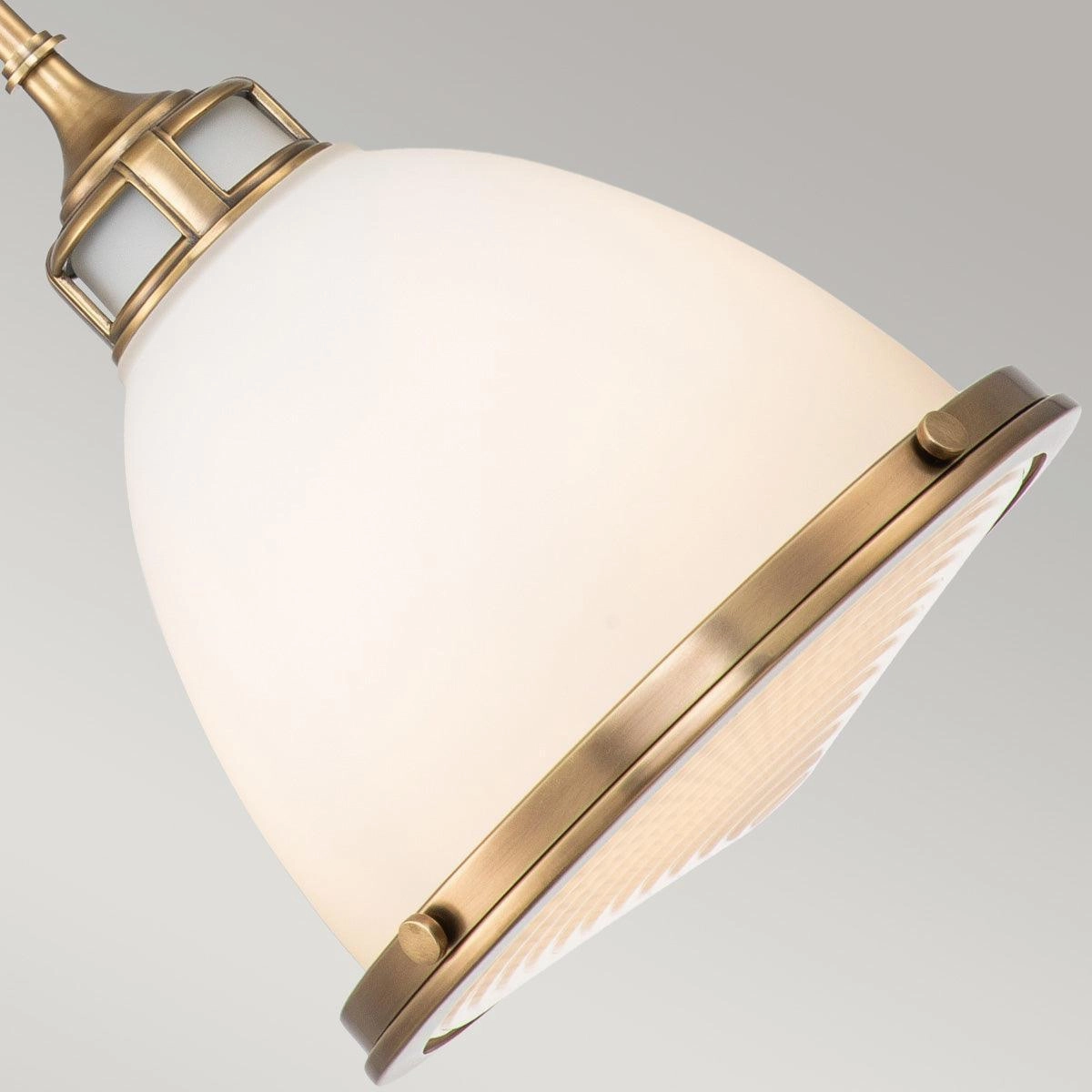 Hinkley Amelia 1 Light Medium Brass Pendant - Frosted Glass