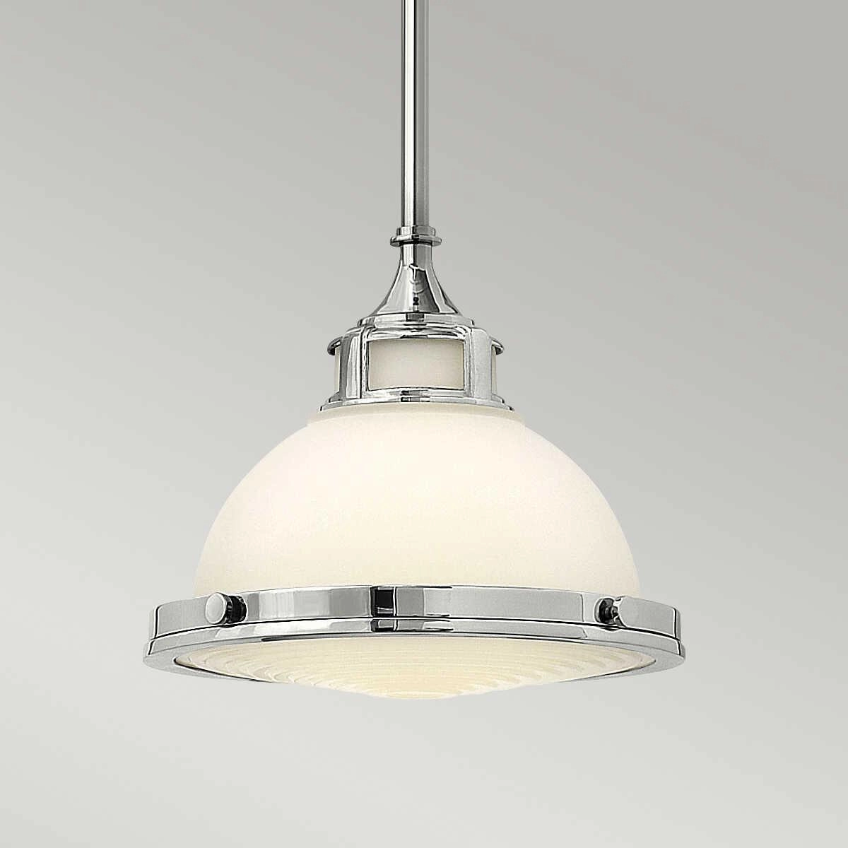 Hinkley Amelia Chrome Small Art Deco Ceiling Light