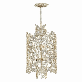 Hinkley Anya Two Tier Silver Pendant Ceiling Light minimalist ceiling light