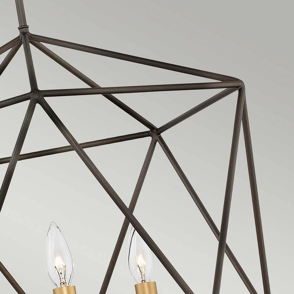Hinkley Astrid 3 Light Matte Bronze Pendant Chandelier