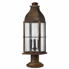 Hinkley Bingham Sienna Outdoor Pedestal Lantern outdoor wall lamp