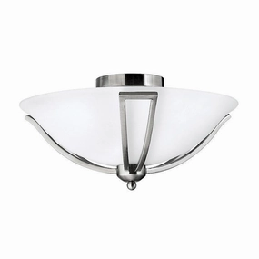 Hinkley Bolla Brushed Nickel Flush Ceiling Light simple ceiling design light