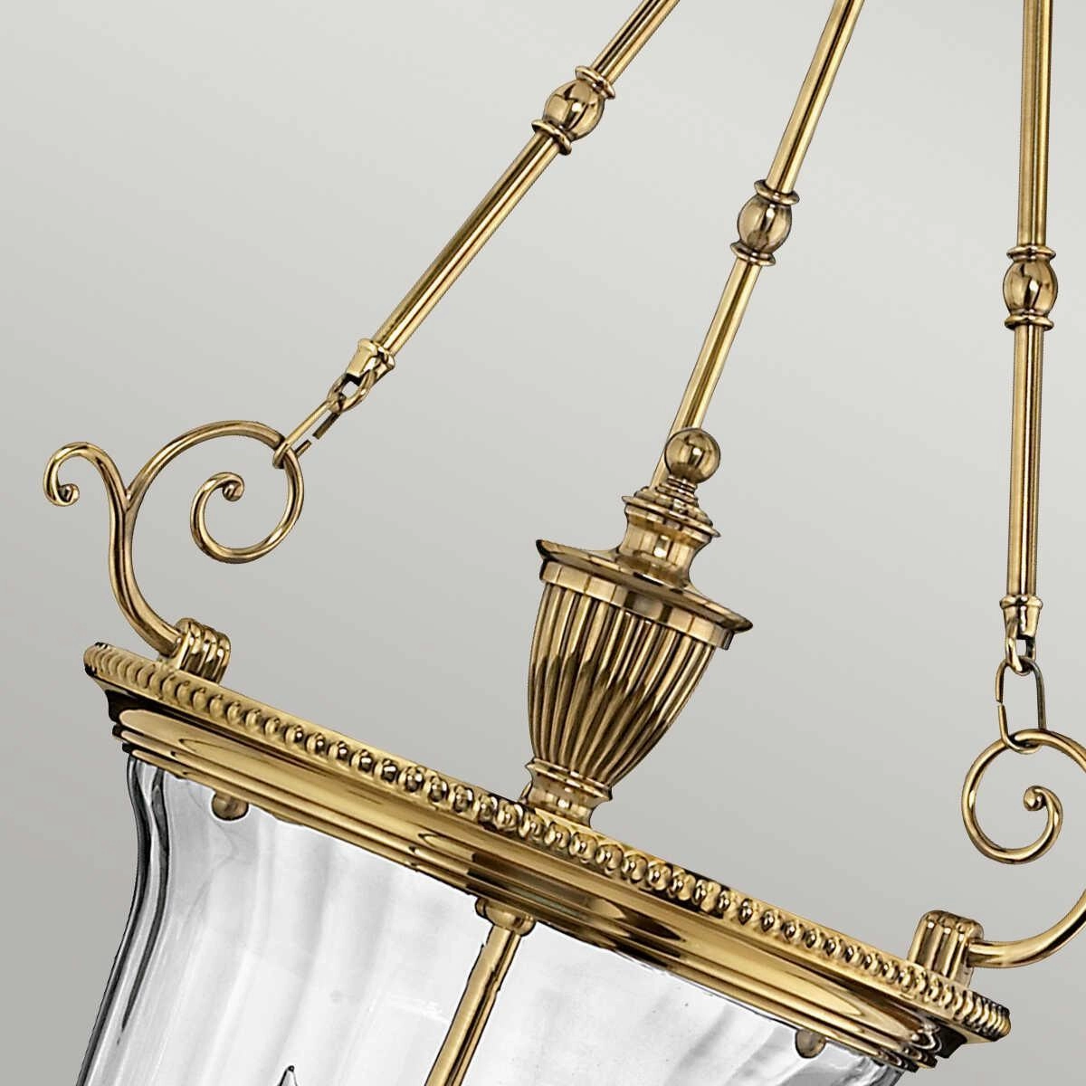 Hinkley Cambridge Solid Brass Large Ceiling Lantern 3 Light