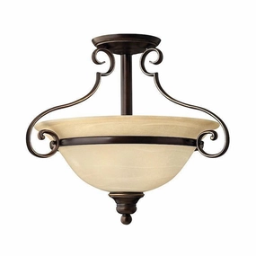 Hinkley Cello Bronze Semi Flush Ceiling Light simple ceiling design light