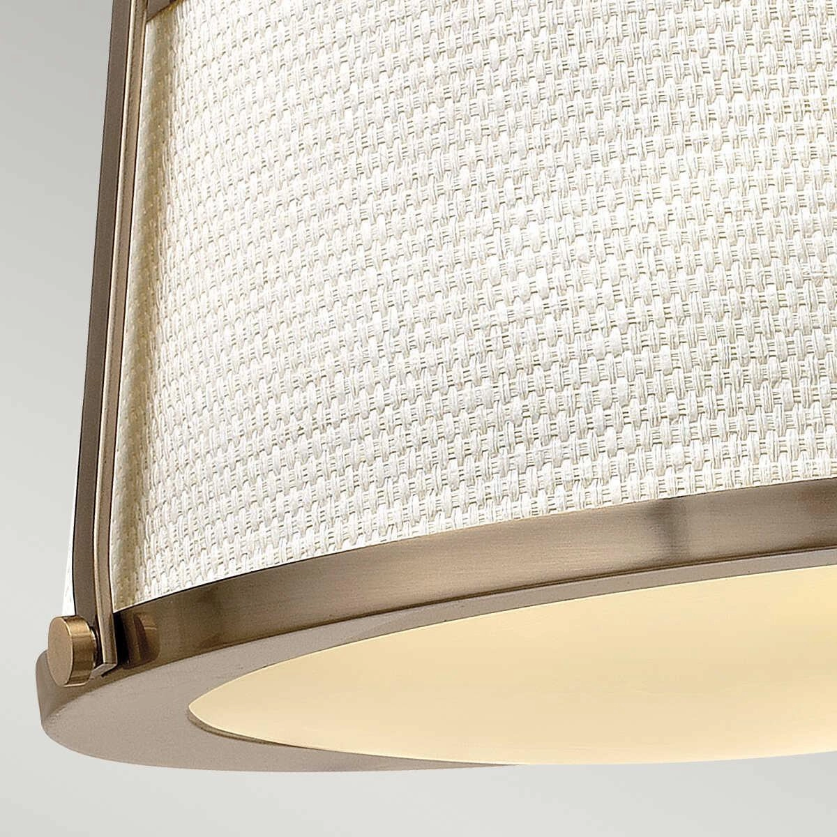 Hinkley Charlotte Antigue Brass Semi-Flush Ceiling Light