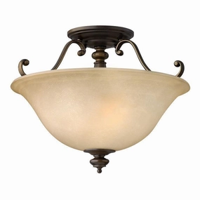 Hinkley Dunhill Bronze Semi-Flush Ceiling Light simple ceiling design light