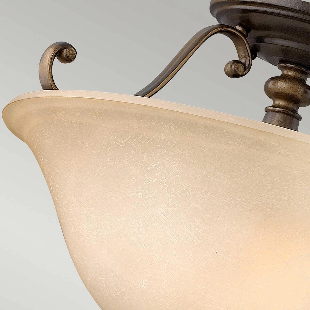 Hinkley Dunhill Bronze Semi-Flush Ceiling Light