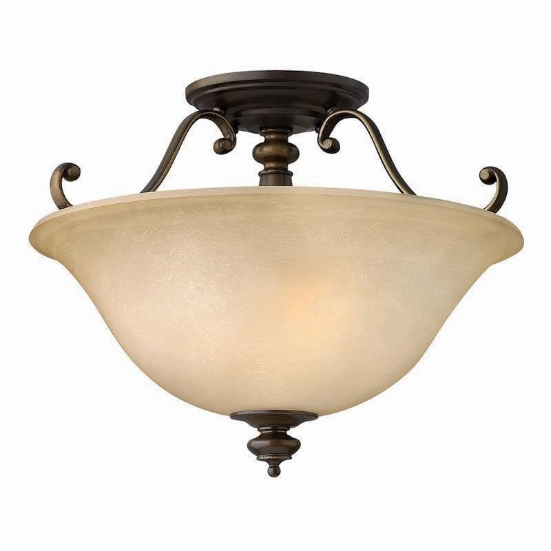 Hinkley Dunhill Bronze Semi-Flush Ceiling Light simple ceiling design light