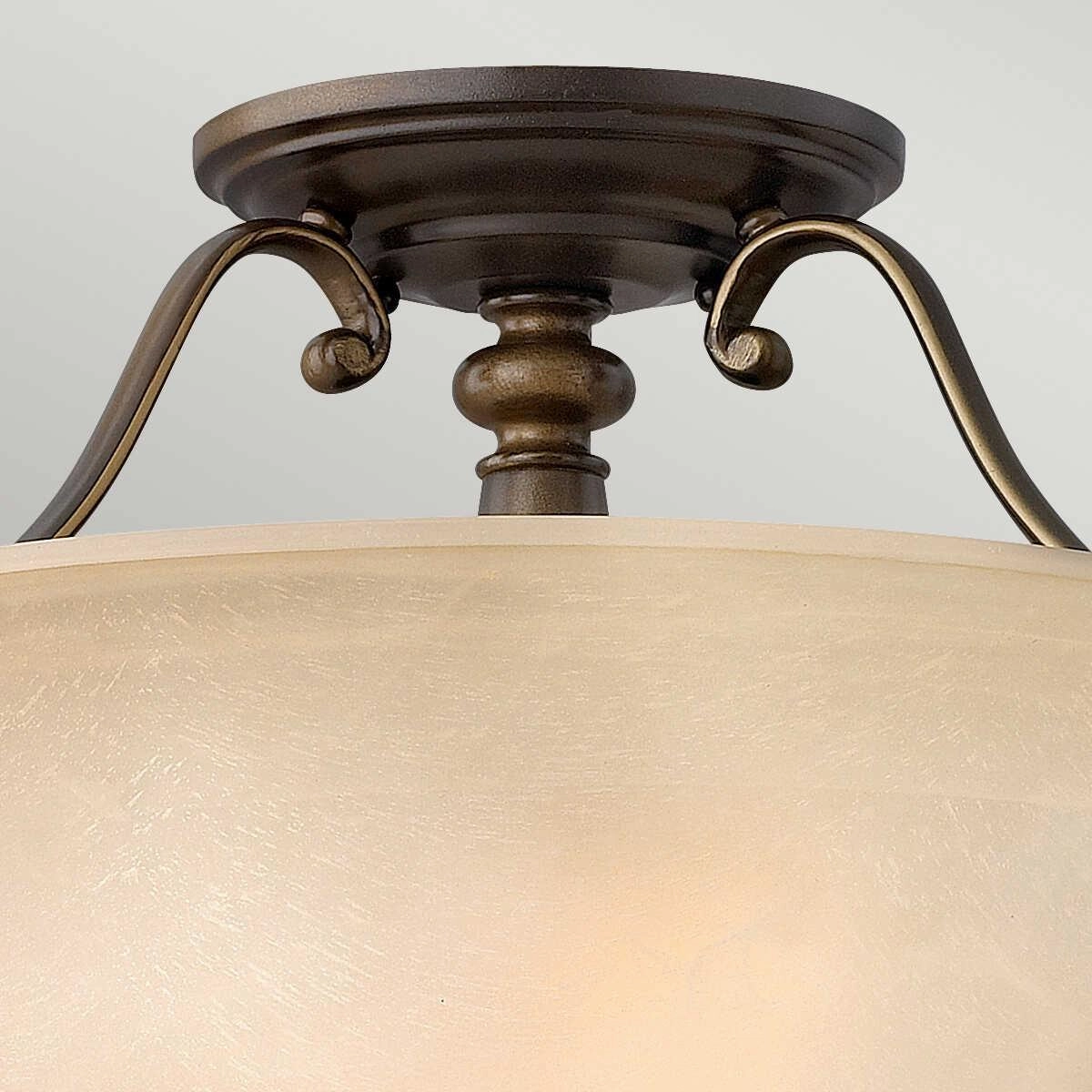Hinkley Dunhill Bronze Semi-Flush Ceiling Light