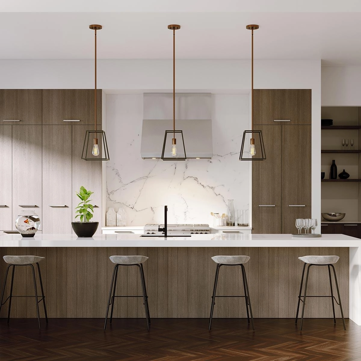 Hinkley Fulton 1 Light Bronze Pendant Ceiling Light