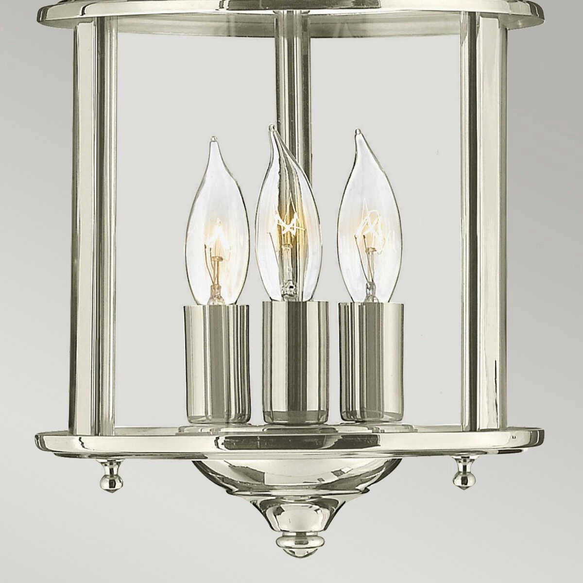 Hinkley Gentry 3 Light Small Polished Nickel Pendant