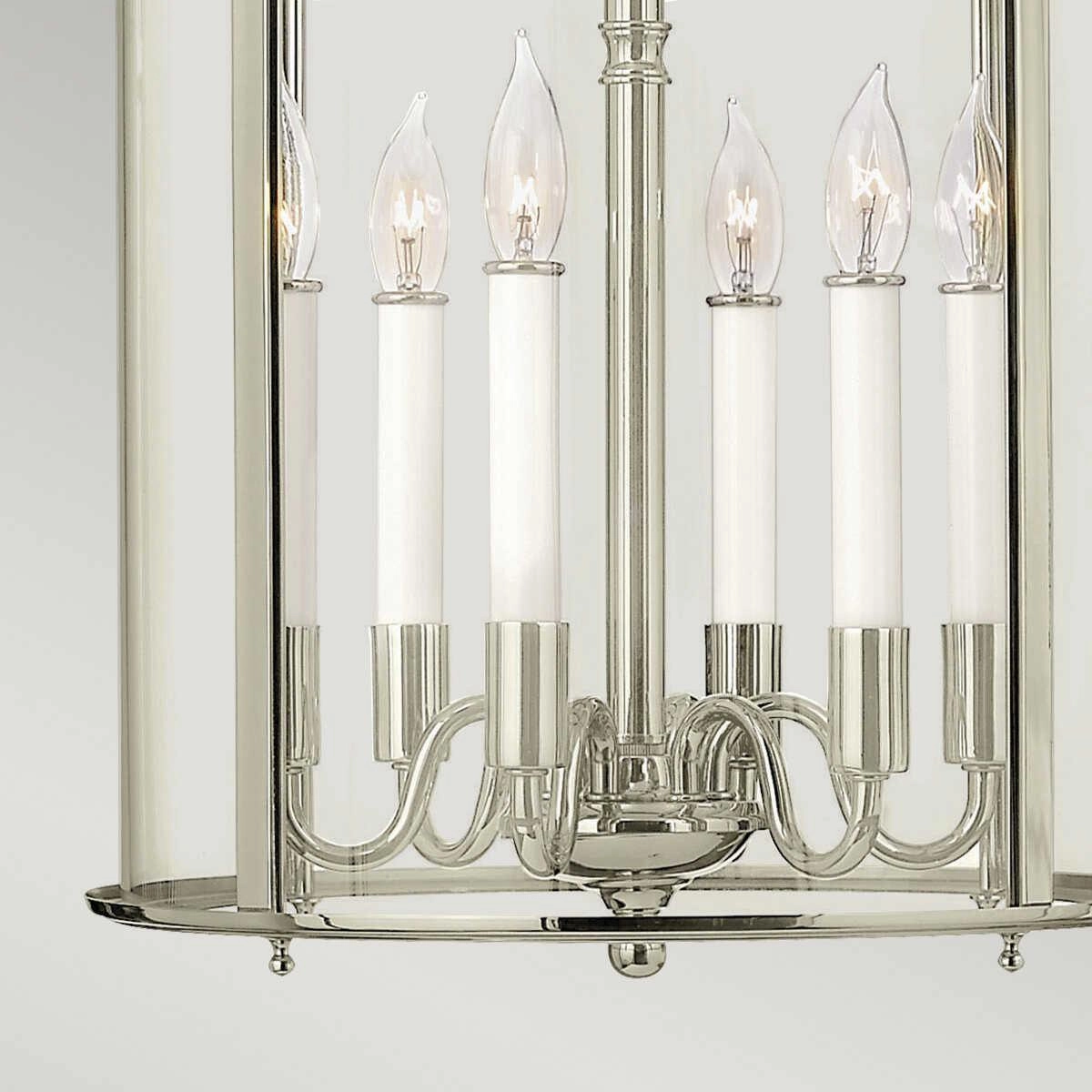 Hinkley Gentry 6 Light Large Polished Nickel Pendant