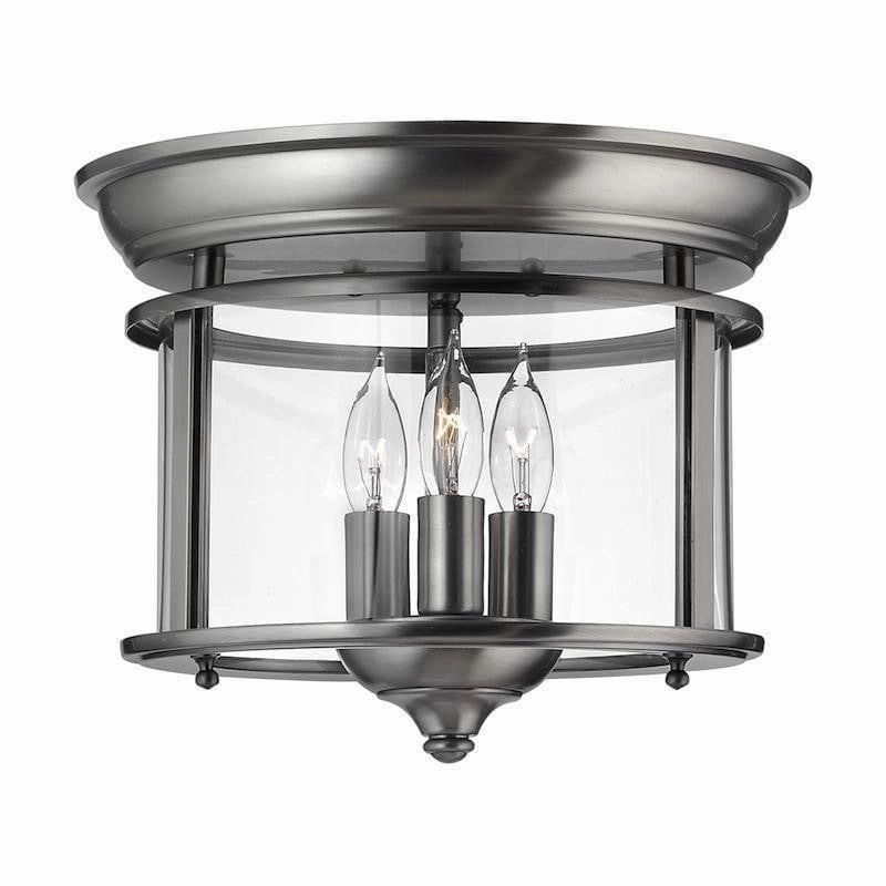 Hinkley Gentry Pewter Flush Mount Ceiling Light simple ceiling design light
