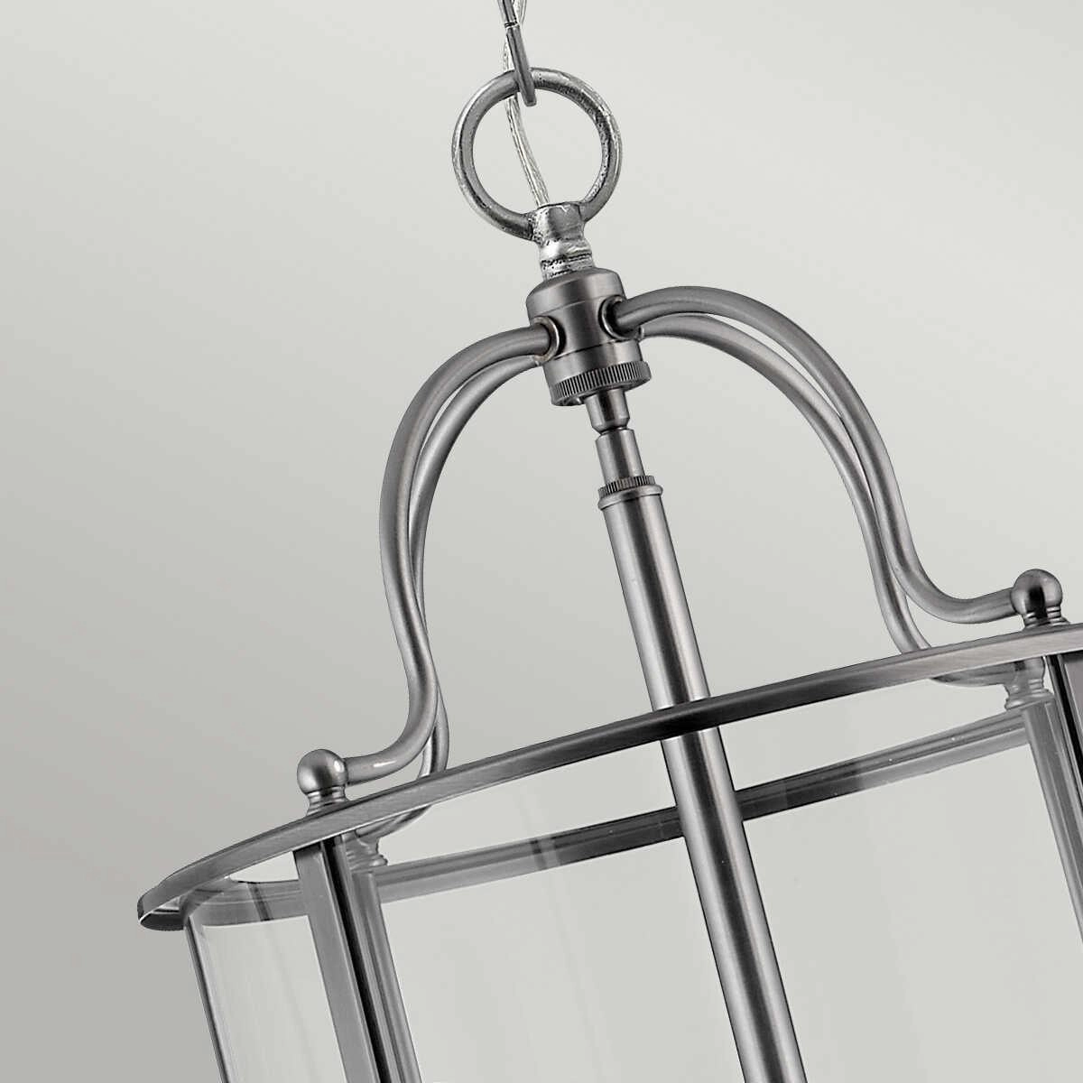 Hinkley Gentry Pewter Large Ceiling Lantern - 6 Light