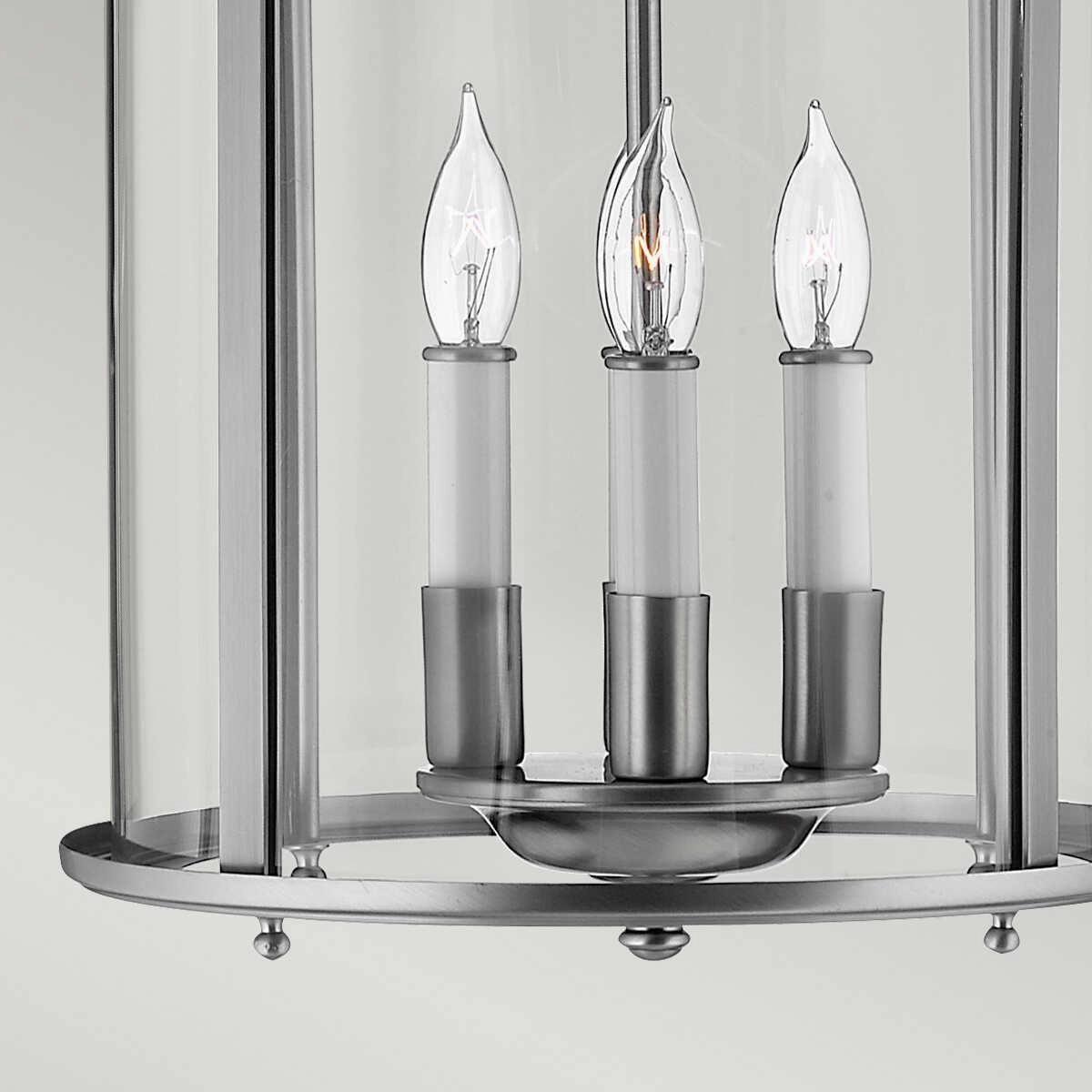 Hinkley Gentry Pewter Medium Ceiling Lantern 3 Light