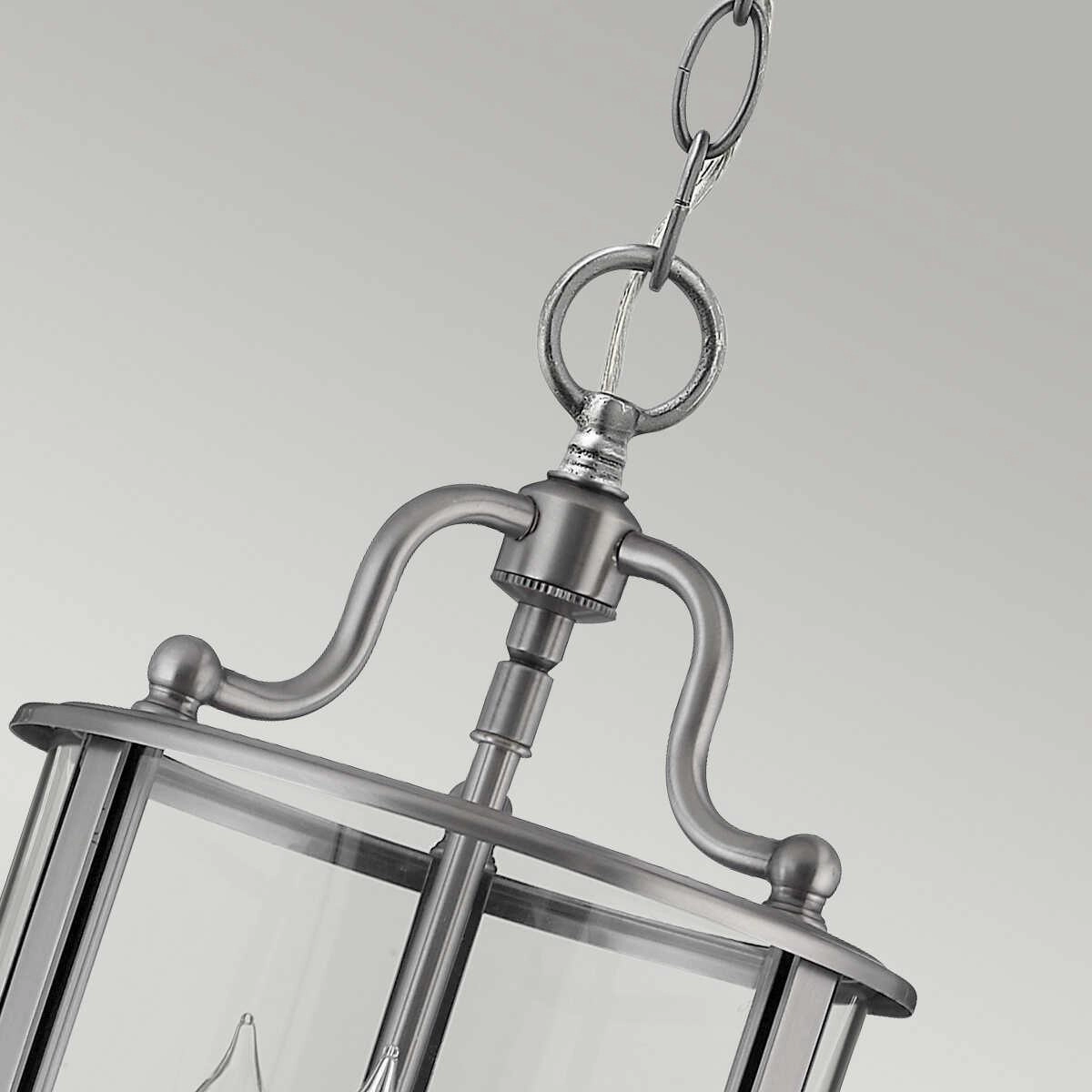 Hinkley Gentry Pewter Small Ceiling Lantern - 3 Light