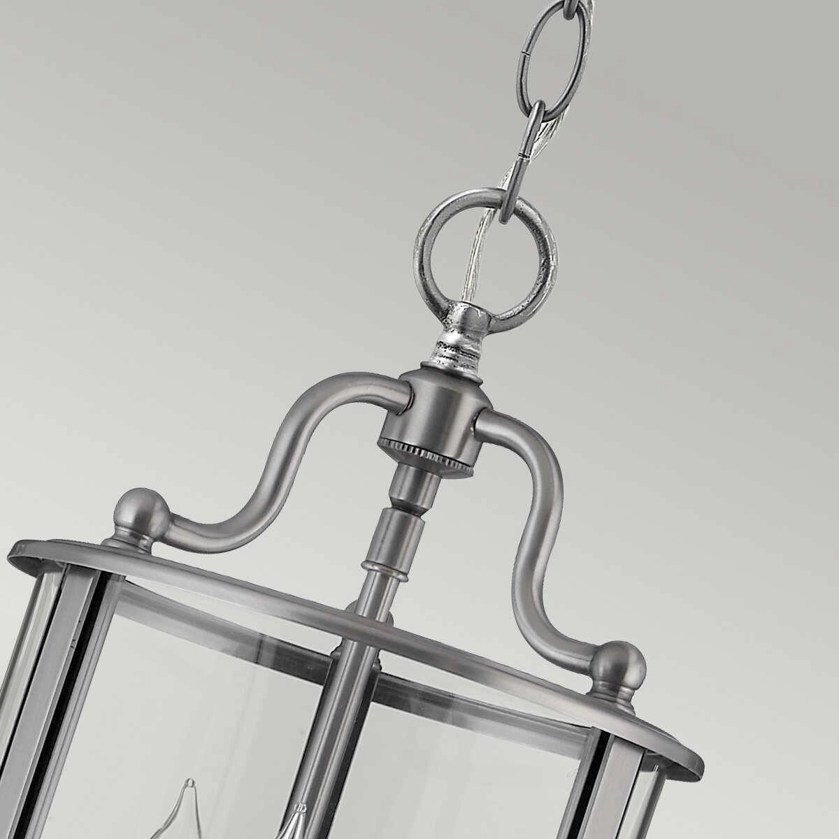 Hinkley Gentry Pewter Small Ceiling Lantern - 3 Light