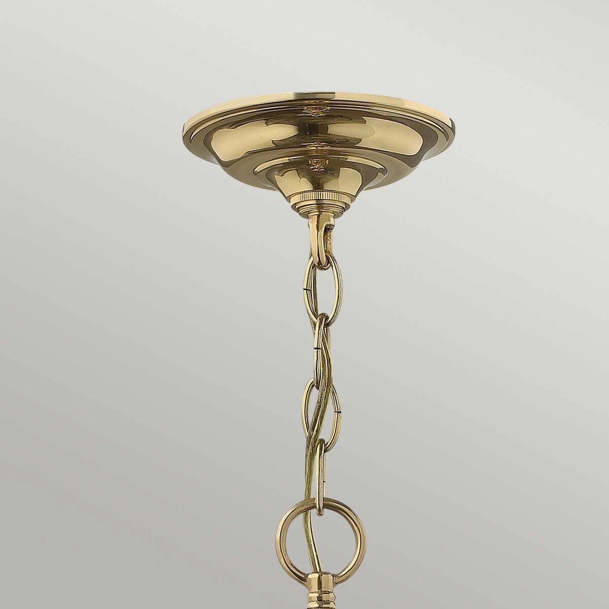 Hinkley Gentry Polished Brass Large 6 Light Ceiling Lantern