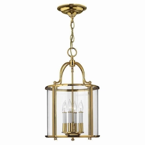 Hinkley Gentry Polished Brass Medium 4 Light Ceiling Lantern modern ceiling lamp