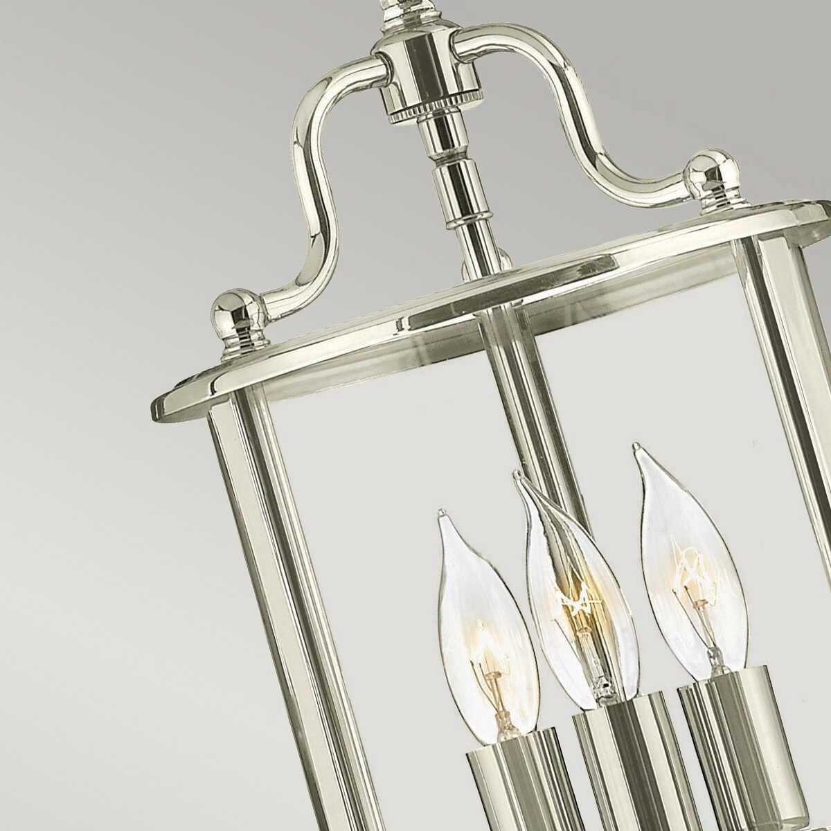 Hinkley Gentry Polished Brass Small 3 Light Ceiling Lantern