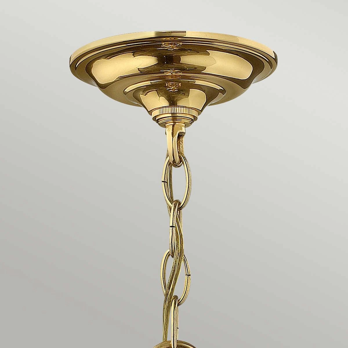 Hinkley Gentry Polished Brass Small 3 Light Ceiling Lantern