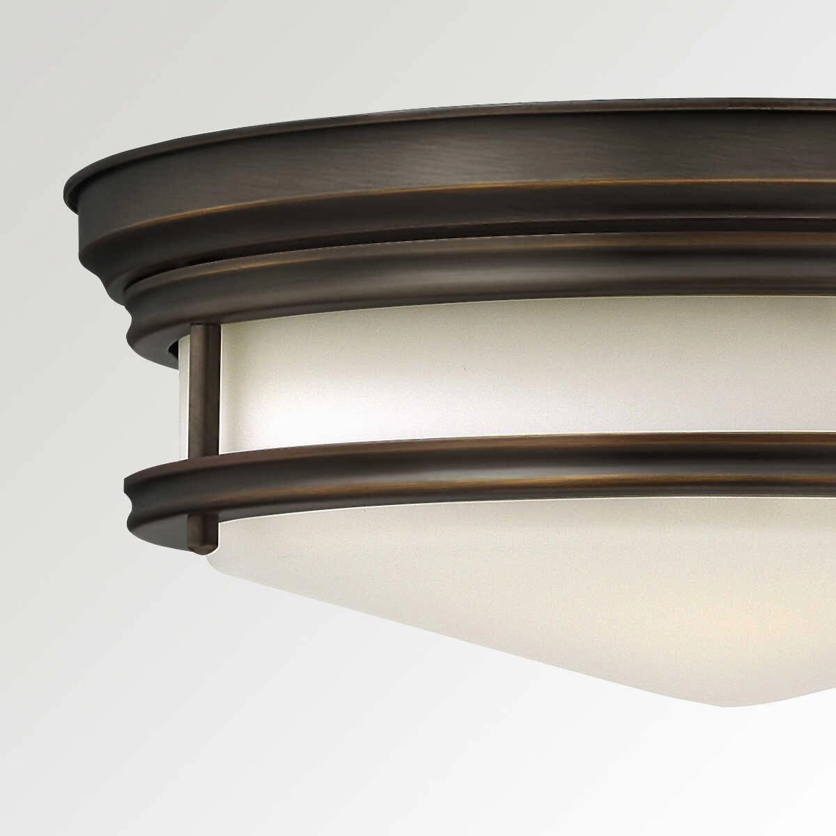 Hinkley Hadley Bronze Art Deco Flush Ceiling Light