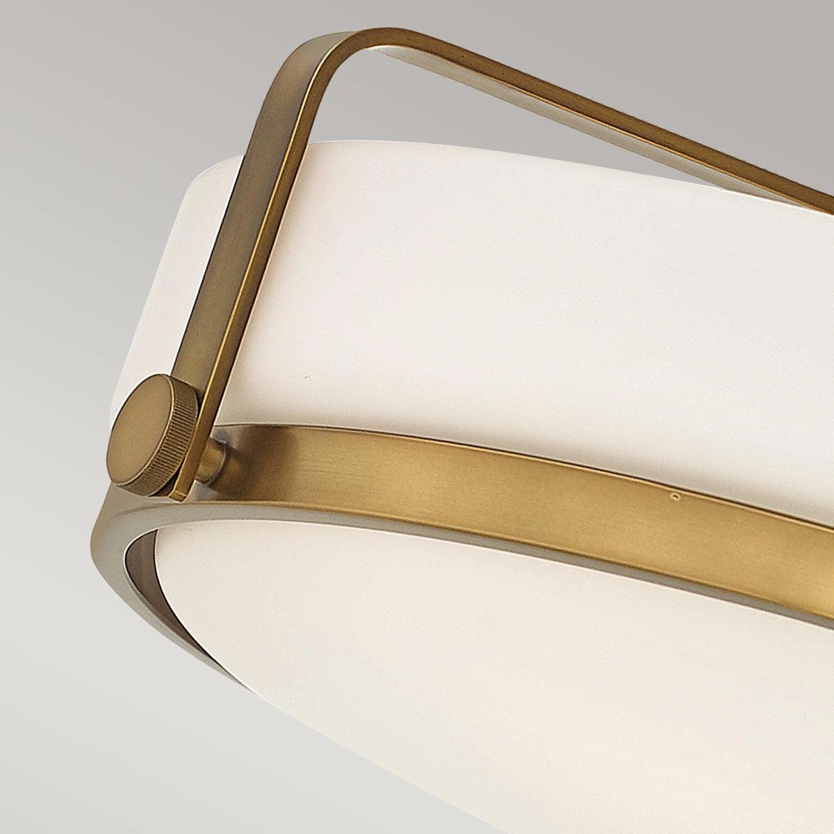 Hinkley Harper Medium Semi Flush Brass Ceiling Light