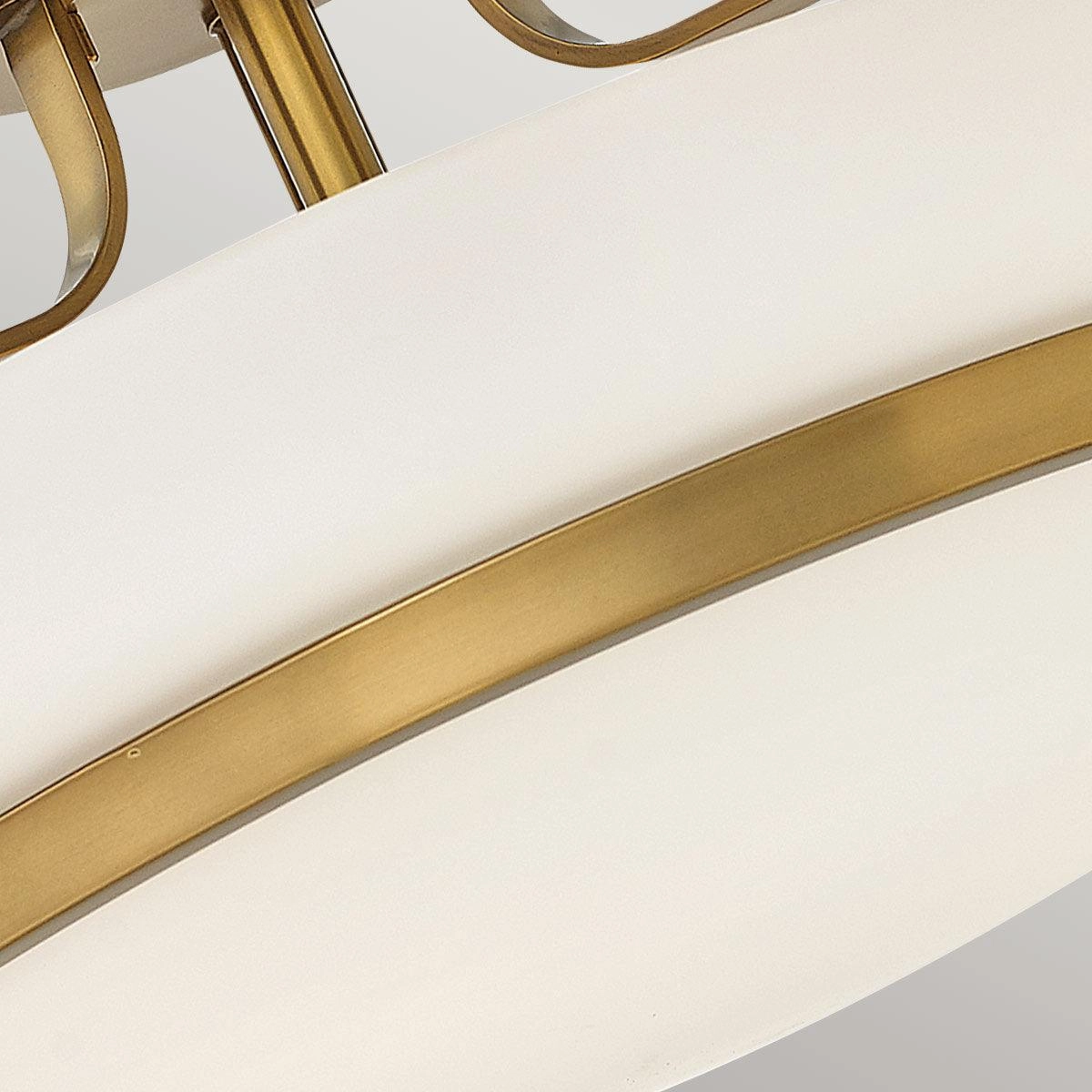 Hinkley Harper Medium Semi Flush Brass Ceiling Light