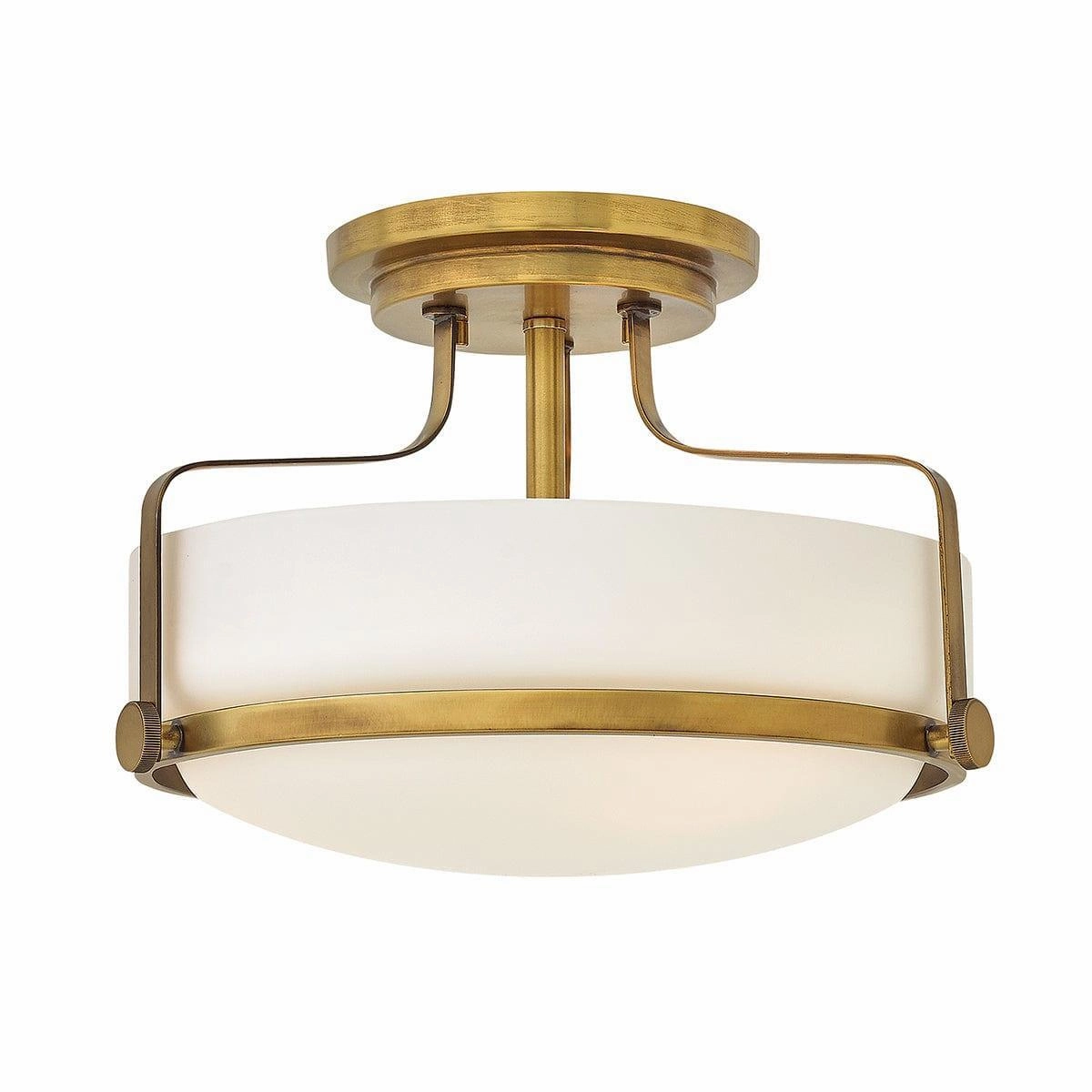 Hinkley Harper Small Semi-Flush Brass Ceiling Light simple ceiling design light