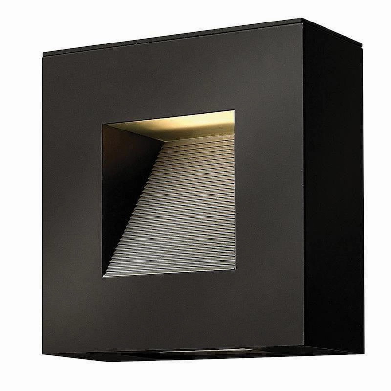 Hinkley Luna Small Satin Black Outdoor Wall Light outdoor wall lamp