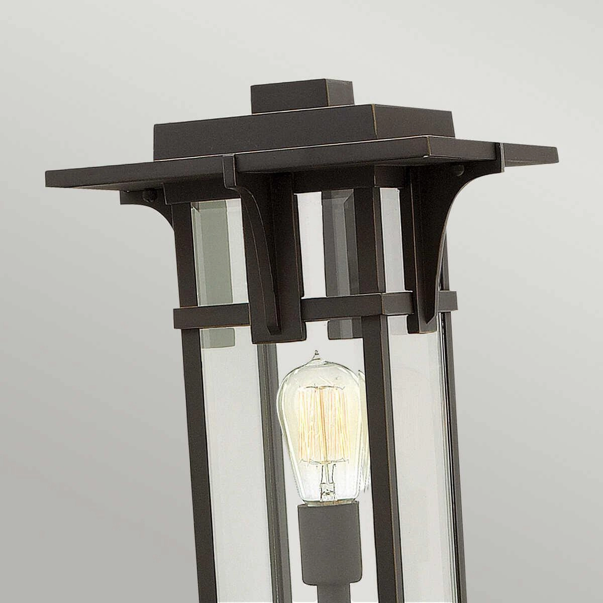 Hinkley Manhattan Oil Rubbed Bronze Outdoor Pedestal Lantern