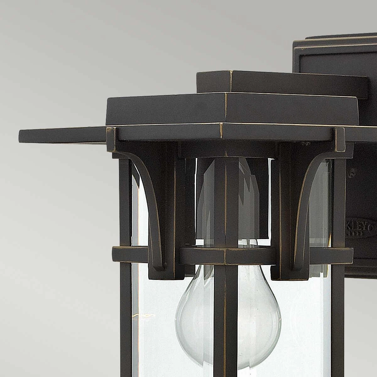 Hinkley Manhattan Oil Rubbed Bronze Small Outdoor Wall Light