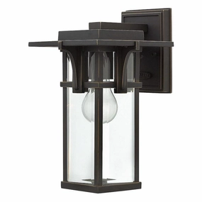 Hinkley Manhattan Oil Rubbed Bronze Small Outdoor Wall Light outdoor wall lamp