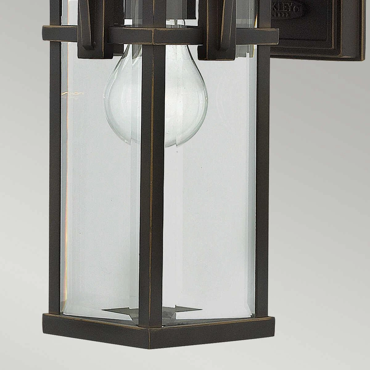 Hinkley Manhattan Oil Rubbed Bronze Small Outdoor Wall Light