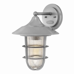 Hinkley Marina Medium Silver Hanging Outdoor Wall Light outdoor wall lamp