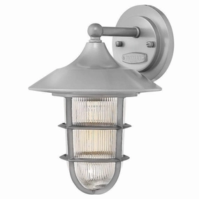 Hinkley Marina Silver Small Outdoor Wall Light outdoor wall lamp